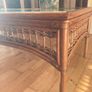 Large vintage rattan and wicker coffee table Image 3