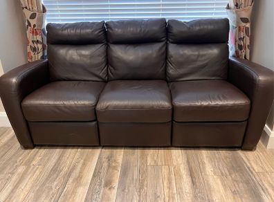 Premium 3 seater leather sofa