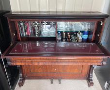 Converted Piano Drinks Cabinet