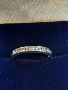 White Gold Wedding Band / Eternity Ring