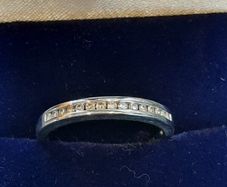 White Gold Wedding Band / Eternity Ring