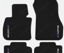 Quality Velour Car Floor Mats custom logo