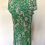 Dunnes Ladies green floral mid length day dress size 18 Image 5