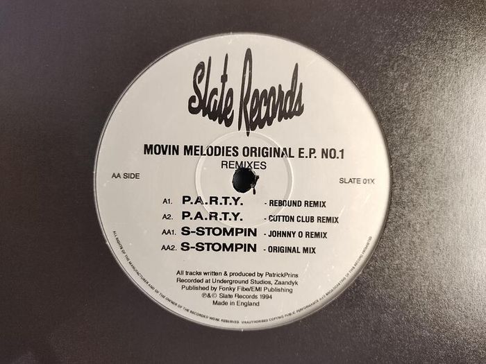 Movin' Melodies - P.A.R.T.Y. & S-stompin - Slate Records - QUALITY 90s House!
