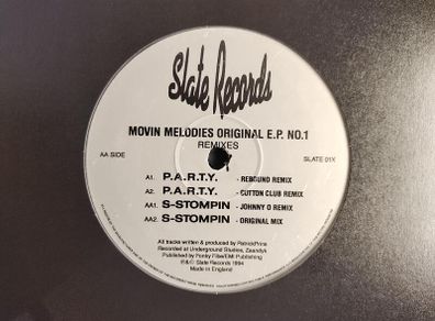 Movin' Melodies - P.A.R.T.Y. & S-stompin - Slate Records - QUALITY 90s House!