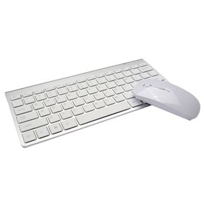Keyboard Lightweight Ultra Thin Mini USB Wireless Standard English Keyboard & Optical Mouse Kit Set For PC Desktop Apple iPhone iPad Mac iMac