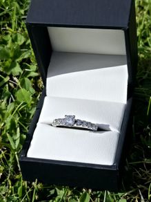 Brand New 14ct White Gold Diamond Engagement Ring