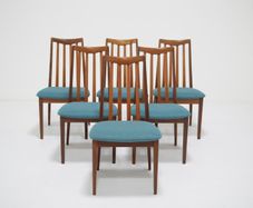 Vintage Set of Six Teak Fresco Dining Chairs by G-Plan, United Kingdom, 1960s.