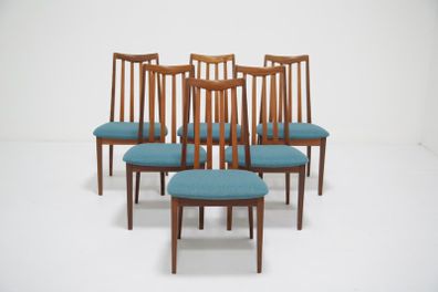 Vintage Set of Six Teak Fresco Dining Chairs by G-Plan, United Kingdom, 1960s.