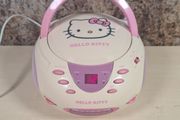 Hello Kitty Boombox Cd Player Radio Portable Model Kt2024a San Rio 2012