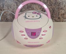 Hello Kitty Boombox Cd Player Radio Portable Model Kt2024a San Rio 2012