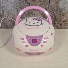 Hello Kitty Boombox Cd Player Radio Portable Model Kt2024a San Rio 2012