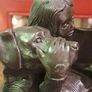Genesis Bronze Dogs Statues X 2 Image 6