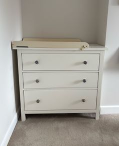 Hemnes unit with baby changer attached