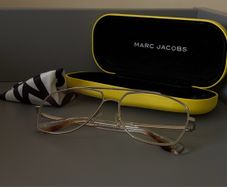 Marc Jacobs silver metal aviator style glasses eyeglasses