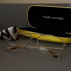 Marc Jacobs silver metal aviator style glasses eyeglasses