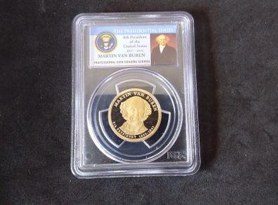2008-S, Martin Van Buren, Presidential One Dollar Coin, PCGS, PR69DCAM, Proof Dollar