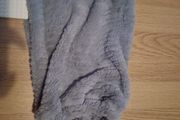 furry bag off a blanket
