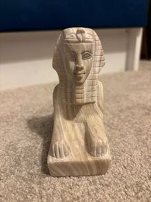 Vintage Hand Carved Figurine of the Great Sphinx of Giza