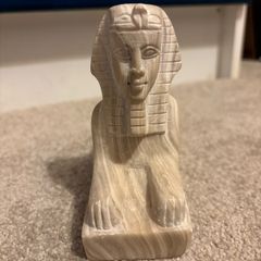 Vintage Hand Carved Figurine of the Great Sphinx of Giza