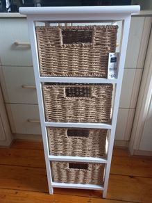 Storage Furniture  white with 4 drawers NEW ( Wrong size)