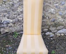 Antique upholstered prayer chair