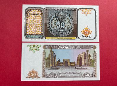 Uzbekistan  50  Som  1994  ) uncirculated )