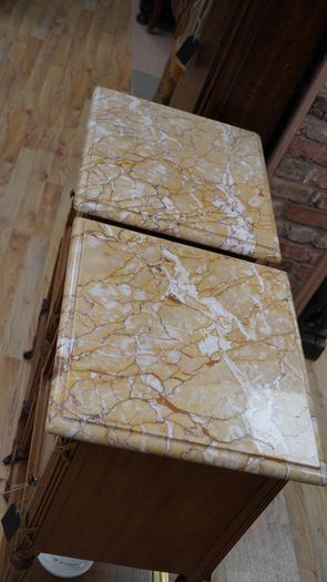 Pair of French Walnut Bedside Cabinets