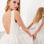 Brand New Backless Wedding Dress UK 4 Fits 6-8 Whimsical Boho Image 3