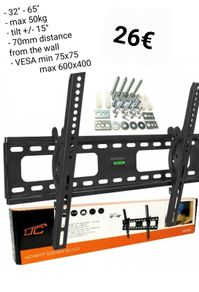 TV Wall Mount Bracket Tilt 32" - 65" TV