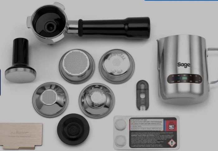 Sage Barista Express Coffee Machine + Accessories & Knock Box bought separately