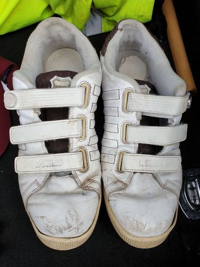 white K-Swiss shoes