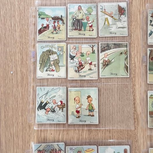 66 x 'Henry' Cigarette Cards Kensitas J. Wix & Sons 1935-37 V.Good - Excellent
