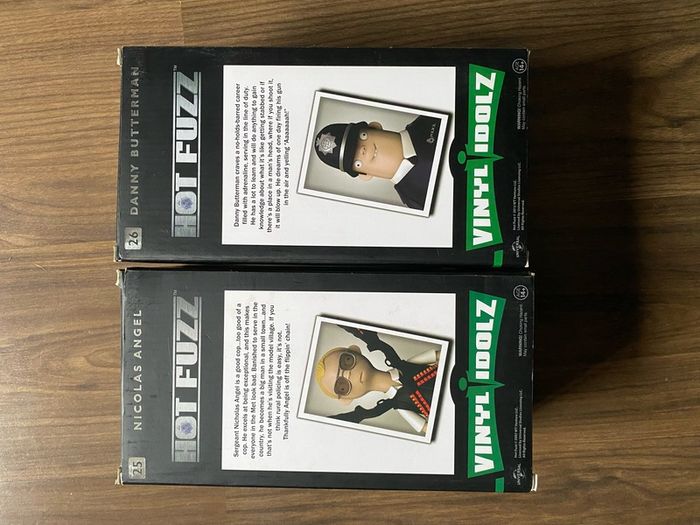 Vinyl idolz hot fuzz figures