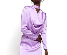 Satin mini dress