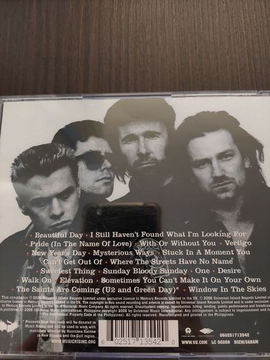U2 -  U218 Singles /  Greatest Hits cd