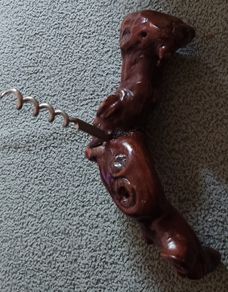 Hand Made Wooden Knotted Tree Root Retro Corkscrew