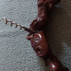Hand Made Wooden Knotted Tree Root Retro Corkscrew