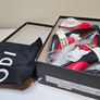 Lodi pumps high heel courts red black & white studded RRP 205 euro new & boxed size 3.5 UK 36 EU sale Image 4