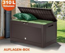 Garden Storage Box Cushions 310L  Rattan Look