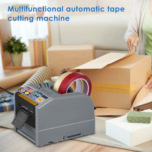 BRAND NEW Upgraded Automatic Tape Dispenser Electric 6-60mm Applicable Tape Width Adhesive Cutter Packaging Machine 220V/110V