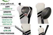 Callaway X Hot Pro #3 Wood 15 Degree / Project X Px V 6.0 Stiff
