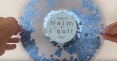 HAIM I Quit Glitter Filled Vinyl 2 x LPs Limited Edition Transparent Glitter Rare
