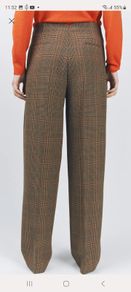 Zara Collection brand New Check Darted Trousers size L with Tag