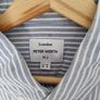 Peter Werth size medium blue white stripe shirt Image 4