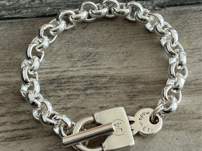 Silver Plated Padlock Bracelet