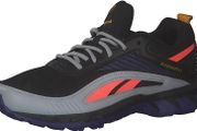 Reebok Women's Ridgerider 6 Sneaker, Core Black/ Bold Purple/ Orange Flare, 4 UK, 37 EU