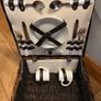 Two-Person Wicker Picnic Hamper with Crockery and Cutlery Set in Excellent Condition Image 2