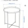 Black Metal Side Table Image 4