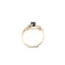 Gold ring 9k sapphire and diamonds Image 2